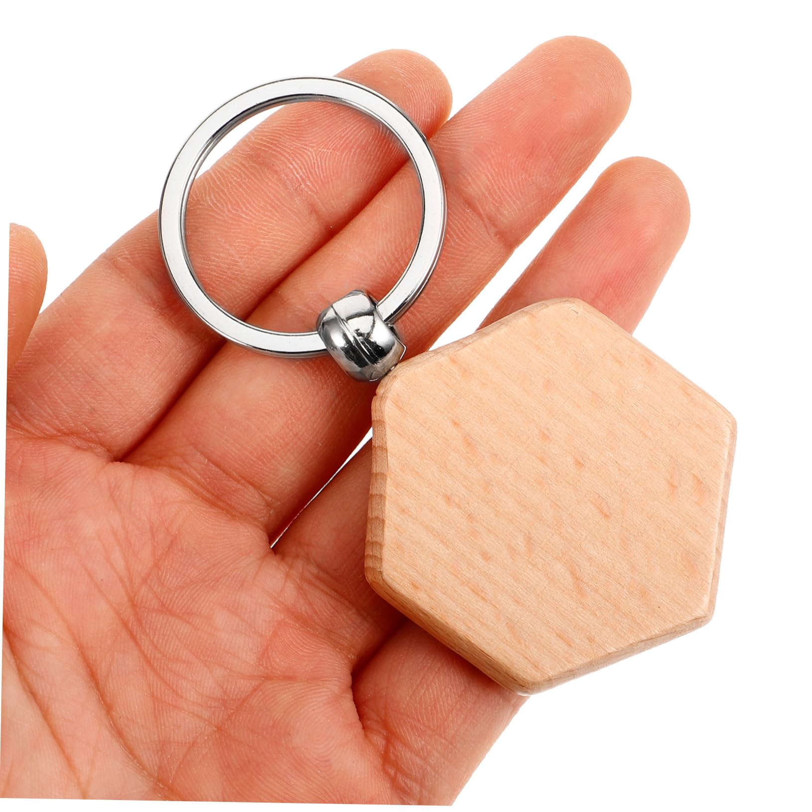 Amazon.co.jp: [Angoily] 10個 木製 キーホルダー キーホルダー